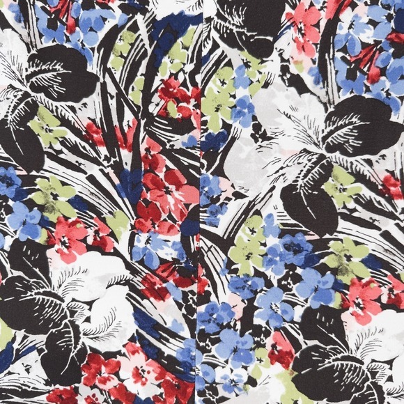 Lauren‎ Ralph Lauren Floral Flutter Sleeve Surplice Dress Size 10 V Neck Ruched - Picture 13 of 16